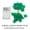 B, variant on St. Patrick’s Day Four-Leaf Clover String Lights, 6.5/9.8 Ft Green LED Fairy Lights – Epoxy Resin Shamrock Decor, Battery-Operated for Indoor/Outdoor Party, Home, Wedding