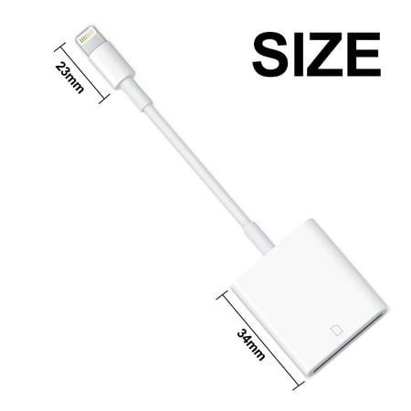 Lightning To Sd Card Memory Card Adapter Camera Reader For Iphone And Ipad Trail Camera Viewer With Plug And Play Functionality Mfi Certified For High Security And Direct Power