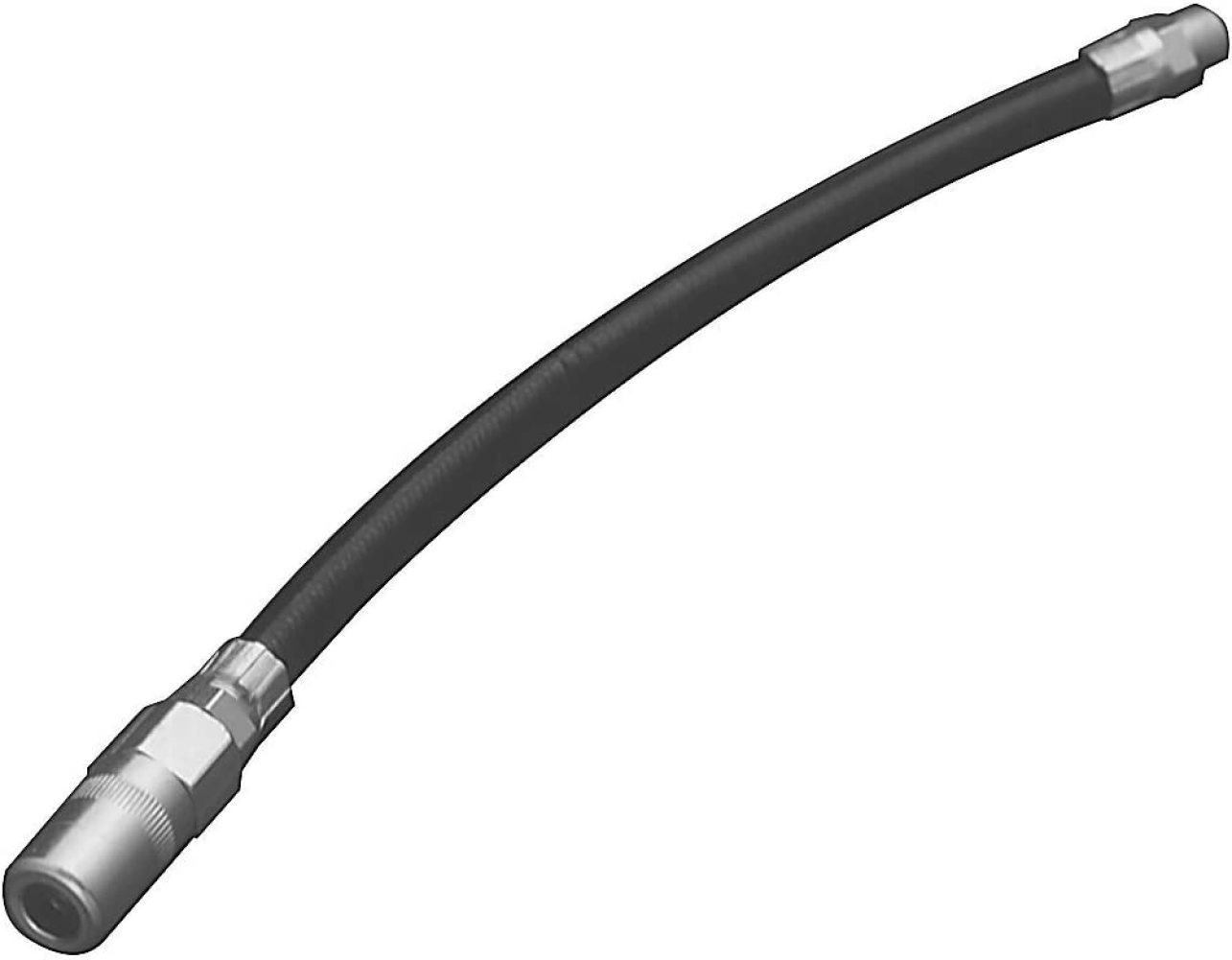 HEAVY DUTY " FLEXIBLE GREASE GUN HOSE WITH COUPLER