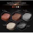 thumbnail image 1 of Cojín de asiento de automóvil pequeño de tres piezas de cuero de carbón de bambú, cojín de asiento sin respaldo Four Seasons 3, paquete completo de suministros para interiores, 1 of 2