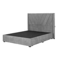 thumbnail image 2 of Recámara King Size Aurora Gris Duk con Cabecera + Box Base Cama, 2 of 8