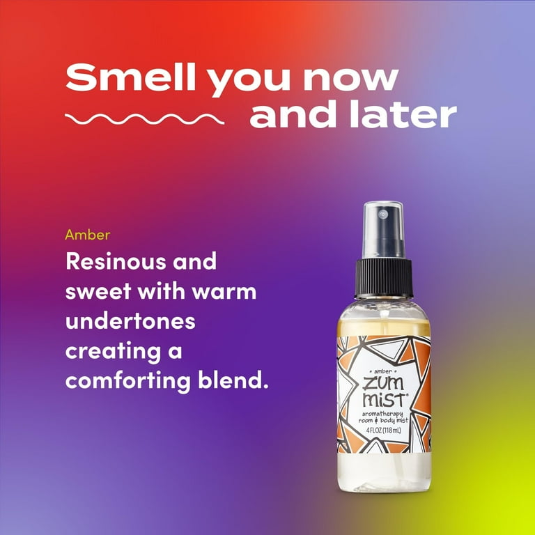 ZUM, Mist Room & Body Spray, Amber, 4 fl oz 2 Pack - Walmart.com