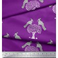 thumbnail image 3 of Soimoi Rayon Crepe Fabric Dot & Lotus Block Print Fabric by The Yard 46 Inch Wide, 3 of 4