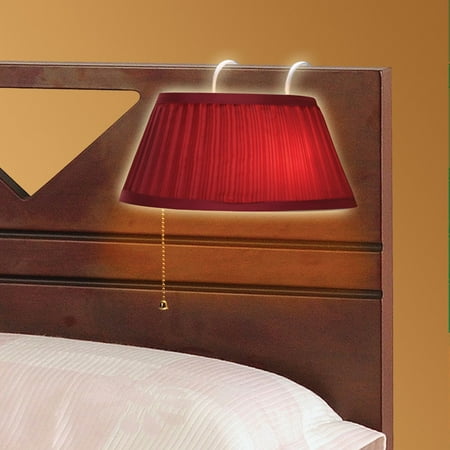 Over The Headboard Hanging Bed Lamp - Burgundy - Walmart.com