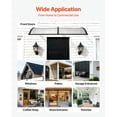thumbnail image 6 of 38x78 Polycarbonate Door Awning, Drainage, ABS Bracket, Clear, 6 of 12