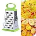 thumbnail image 6 of 4 in 1 Stainless Steel Manual Kitchen Tool Veggie Box Grater with 4 Sides for Parmesan Cheese Vegetables, 6 of 7