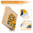 thumbnail image 5 of Yayeee Napkin Holder for Table Kitchen Paper Tissue Organization, Yellow Sardines Pattern, 5 of 8