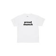 thumbnail image 1 of proud muncher short sleeve cotton funny t-shirt Menswear Soft Top Streetwear Man t shirt crewneck round, 1 of 6