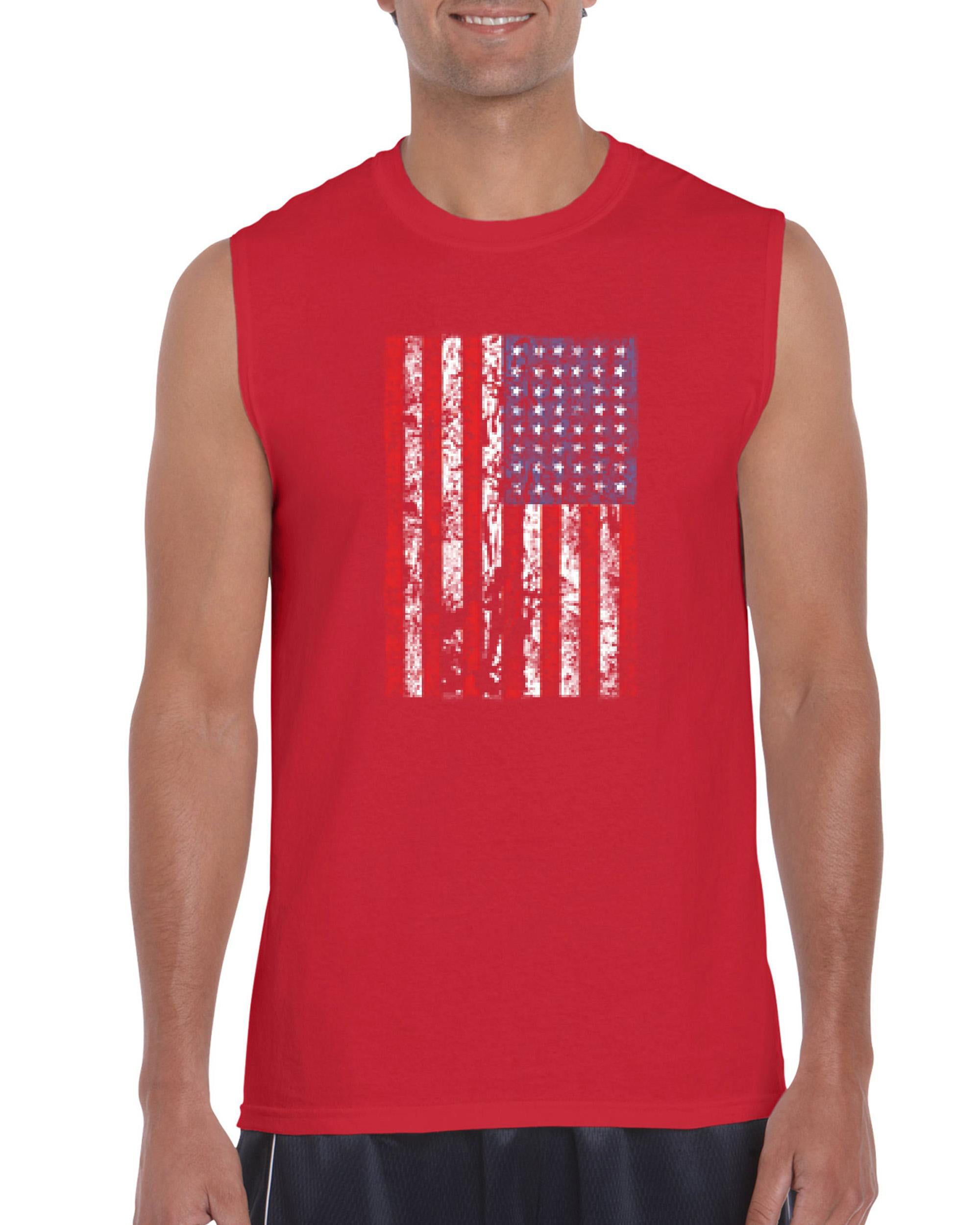 Artix - Mens USA Flag Vintage Proud Country American Ultra Cotton ...