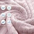 thumbnail image 2 of Covina Home 8 Piece Purple Taro Bath Towel Set Microfiber Bathroom Towel Set Ultra Soft Plush Oversized Towels Adult Luxury Bath Sheet, 2 of 9