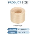 thumbnail image 2 of Bisel de Uxcell, Cinta de Chapa de Madera Pre-pegada con Adhesivo Termofusible para Restauración de Muebles Abeto 2 pulgadas x 10 pies, 2 of 7