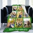 thumbnail image 3 of Personalised Blankets for Adults Custom Photo Picture Blanket Throw Fleece Flannel Customised Throws, Valentines Birthday Anniversary Wedding Gifts Him, Her, Family, 9 Photos, Full, 3 of 6