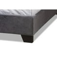 Baxton Studio Candace Luxe and Glamour Dark Grey Velvet Upholstered