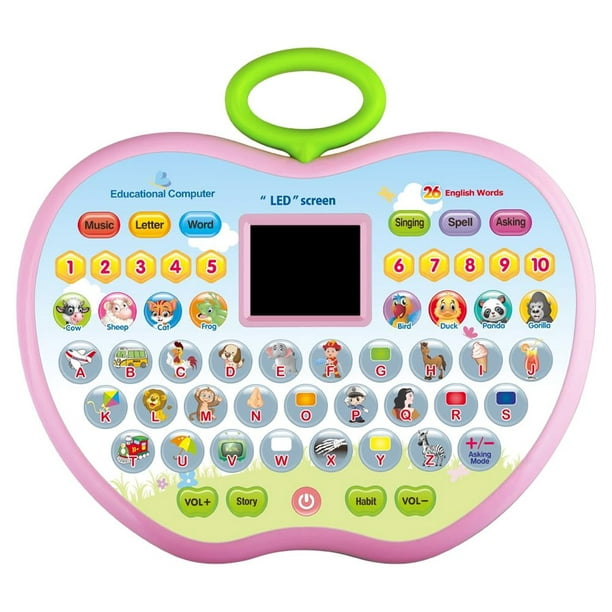 Toy Gift for 2 3 4 Year Old Girls, Kids Educational Toys for 1-3 Year Olds  Toddlers Baby Learning Tablet for 12 18 24 36 Months Girl Boy Laptop for  Child Age 2 3 4 Birthday Present Alphabet Game 