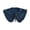 B, variant on Fake Collar Solid Color Ruffle Trim Lace-up False Collar Dress Shirt Collar Insert Removable Denim False Collar
