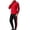 Red, variant on Men Tracksuit Set Zip Up Sets Bottoms Full Zip Casual Jogging Gym Suit Jacket with Pockets Green XXXL