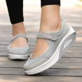thumbnail image 2 of Dakaela Womens Walking Shoes Orthopedic Slip on Mary Jane Flats Air Cushion Closed Toe Sneakers Grey 6, 2 of 6
