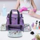 thumbnail image 1 of Bolsa organizadora de maquillaje estuche de maquillaje ahorrador de espacio diseño de doble capa para mujeres y niñas, 1 of 9