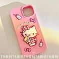 thumbnail image 6 of Kawaii Cartoon Sanrio Hello Kitty My Melody Apple 13 Promax Phone Case Iphone 15/11 Silicone 14/12, 6 of 13