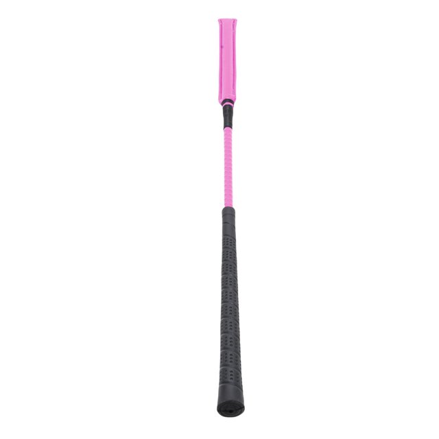 Horse Whip Riding Crop Premium Leather Anti Slip Silicone Handle Durable Equestrian Racing for Training Competitions 65cm Length