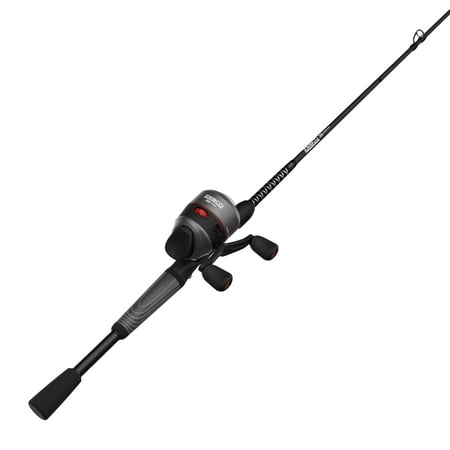 Zebco 33 Rhino Spincast Reel and Fishing Rod Combo 6-Foot Rod Size 30 Reel Gray/Black