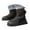Black, variant on Kids Snow Boots Boys Girls Waterproof Thicken Warm Furry Lined Mid Calf Platform Winter Booties