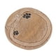 thumbnail image 3 of Piedra conmemorativa para mascotas con huella de pata y cinturón decorativo de resina, letras DIY, lápida para mascotas, marcador de tumba para perros y gatos, color amarillo arena, 3 of 14