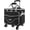 Black, variant on Rolling Teacher Tote Bag with Wheels, Heavy Duty Wheeled Craft Organizer Bag, Portable Art Scrapbook Storage Cart, Travel Office Carry Tote for Women Teachers Craft Supplies Storage Grey