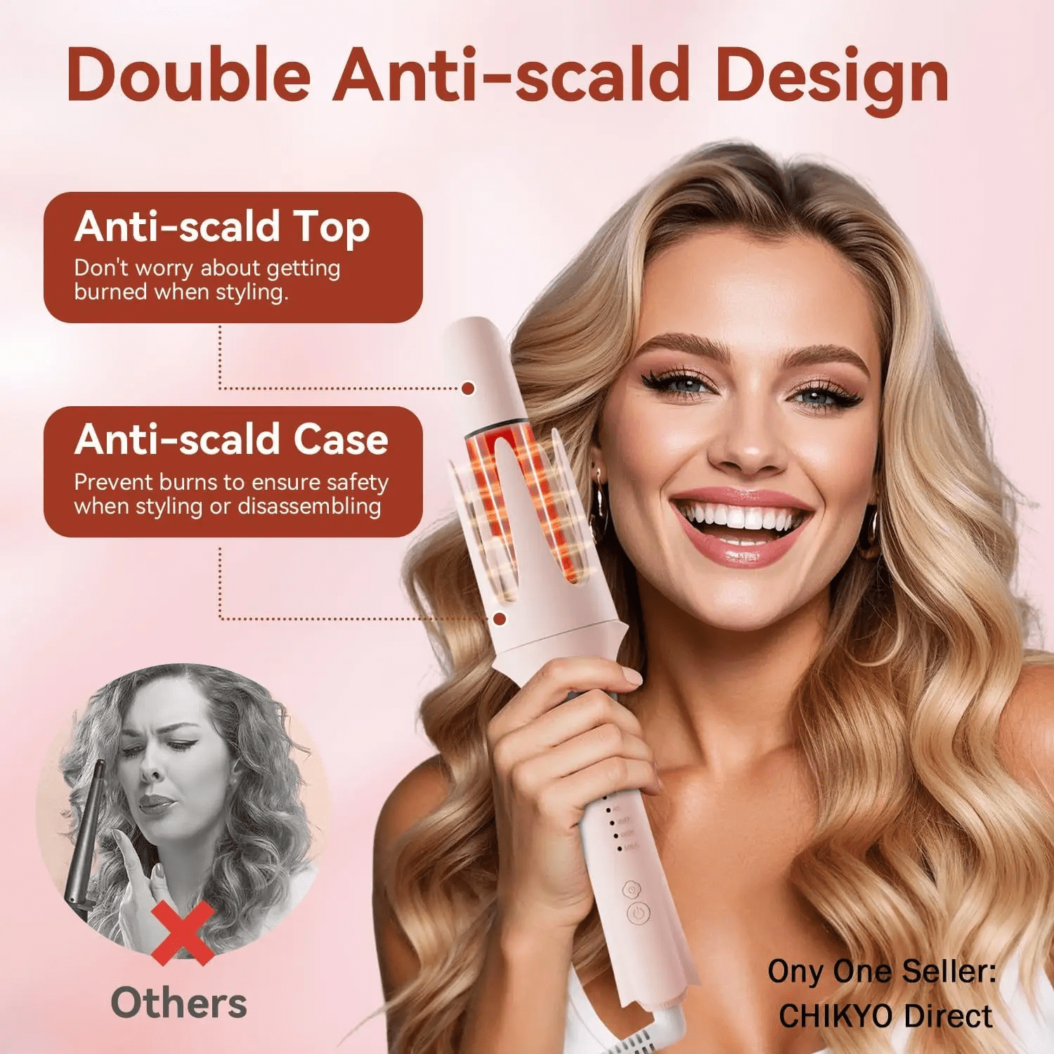 2025 Mini Auto-Rotating Hair Curler - Portable Ceramic Waver for Effortless Beach Waves & Curls
