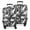 Black and White, variant on Black and White Dinosaur Pattern Luggage Cover Fashion Suitcase Cover Baggage Covers Fit 25-28 Inch Luggage (Go Travel)