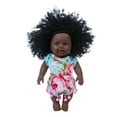 thumbnail image 2 of 12 Inch Black Doll, Realistic Vinyl Doll, Washable Clothes, Age 312 Plaything, Soft Material, for Pretend Play, Gift for, Ihhxbz | One Size, Red, 2 of 7