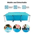 thumbnail image 7 of Naipo 10 ft Swimming Pool Above Ground Outdoor Rectangular Frame Pools Blue Family Outdoor Use  Pump NOT Included, 7 of 7