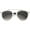 Matte Silver-Black / Lavender, variant on sunglassLA - Modern Fashion Matte Metal Frame Double Bridge Pantos Aviator Sunglasses - 55mm