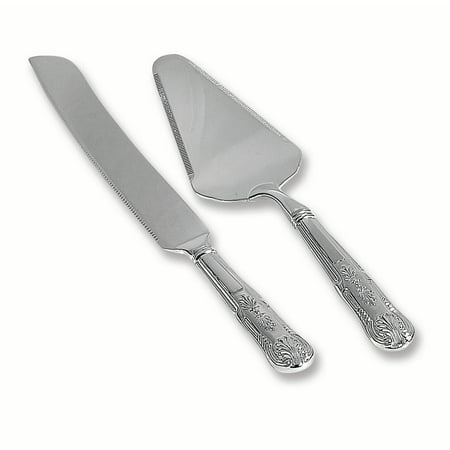 Silver Plated Wedding  Knife Cake  Server  Set  Fashion 