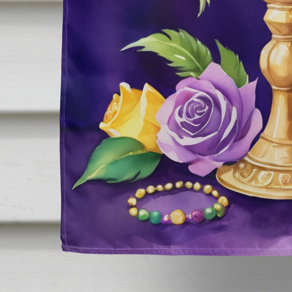 Goblet Mardi Gras House Flag 28 in x 40 in