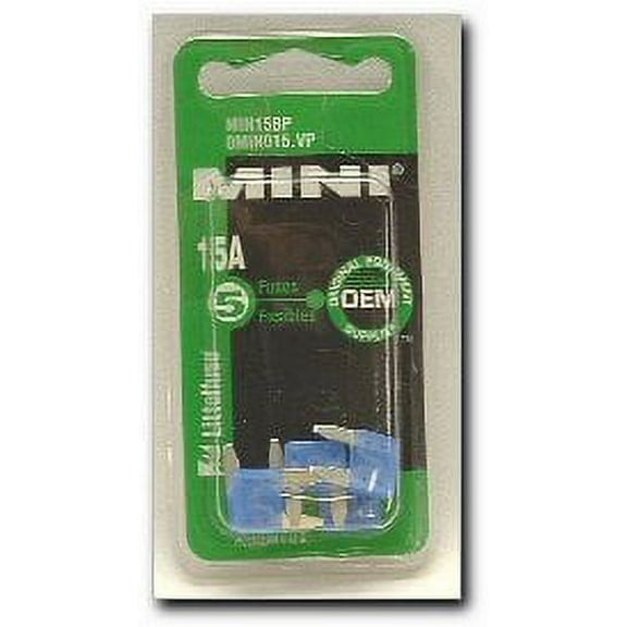 MINI FUSE 5 CDS/PACK, 15A