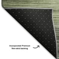 thumbnail image 5 of Addison Rugs Mayfield Premium Machine Washable Transitional Stripes Green Round Rug, 8' X 8' Machine Washable Transitional Stripes Green Oversized Sherpa Throw Blanket, 5 of 6