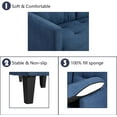 thumbnail image 3 of Convertible Sectional Sofa Couch, L-Shaped Couch with Modern Linen Fabric (Blue), 3 of 7