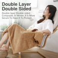 thumbnail image 4 of Electric Heated Throw Blanket 62x84 Inches USB Powered 5V for Home Office Bedroom Use, 4 of 9