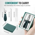 thumbnail image 6 of Wide Opening Anti Splash Slanted Nail Clipper, Finger Nail Clippers Adult for Thick Toenails, Curved Toenail Clippers for Women and Men (Black+Green), 6 of 7