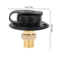 thumbnail image 2 of CUITING Rv Fresh Water Tank Drain Valve 1 Set Water Inlet Flange Black Abs, 2 of 8