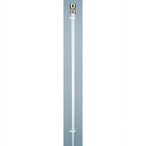 Annin Flagmakers Flag Pole,Hanging and Spnning,White,5 ft 1988