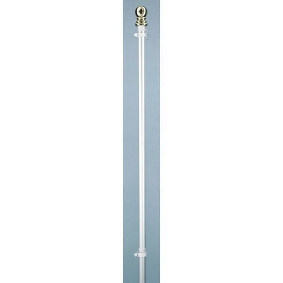 Annin Flagmakers Flag Pole,Hanging and Spnning,White,5 ft 1988