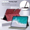 thumbnail image 4 of GSFY Case for 2024 iPad Air 11 Inch M2, Premium PU Leather Protective Folio Stand Case Multiple Viewing Angles for iPad Air 11 6th/ iPad Air 10.9 4th &5th/ iPad Pro 11 (2018-2022), Red, 4 of 7