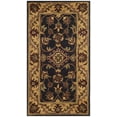thumbnail image 2 of Safavieh Golden Jaipur Dreda Bordered Wool Area Rug, Black/Gold, 2'3" x 4', 2 of 9