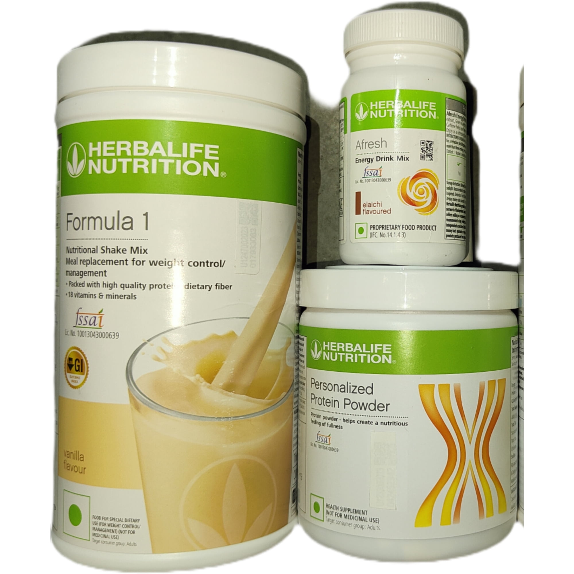 Herblife Nutrition Shake Mix French Vanilla With Protein Powder 200G And Afresh - Eilachi With Free Shipping