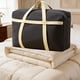 thumbnail image 5 of Bolsa De Viaje De Gran Capacidad, Tejido No Tejido Resistente, Diseño Resistente Al Agua, Asas Reforzadas Para Un Transporte Seguro, Ideal Para Viajes Y Almacenamiento En El Hogar, Color Negro, 5 of 8
