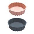 thumbnail image 3 of ZheElen Bread Toast Shortcake Chocolate Mould Ice Cream Tools DIY Candy Round Pan Self-assembly Ornaments Pink, 3 of 6
