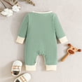 thumbnail image 7 of Otqutp 0-18 Months Baby Boys Girls Long Sleeve Winter Cute Fashion Prints Jumpsuit Romper Footed Pajamas Warm Spring Outfit Clothes(GN1-2,0-3 Months), 7 of 7
