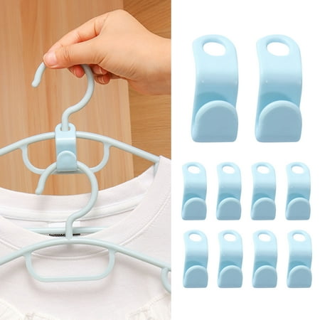 

10Pcs Clothes Hanger Connector Hooks Cascading Hanger Hooks Extender Clips Connection Hooks for Space Saving Outfit Hangers